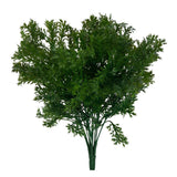 Maxbell Green Artificial Plastic Plant 6 Branches Parsley Grass Home Wedding Decor