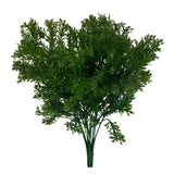 Maxbell Green Artificial Plastic Plant 6 Branches Parsley Grass Home Wedding Decor