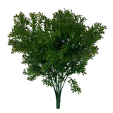 Maxbell Green Artificial Plastic Plant 6 Branches Parsley Grass Home Wedding Decor