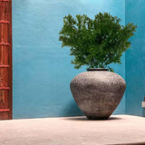 Maxbell Green Artificial Plastic Plant 6 Branches Parsley Grass Home Wedding Decor