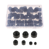 145 Pieces Dome Hex Bolt Nut Head Caps Cover Plastic Black M4 M5 M6 M8 M10 M12 - Aladdin Shoppers
