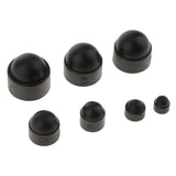 145 Pieces Dome Hex Bolt Nut Head Caps Cover Plastic Black M4 M5 M6 M8 M10 M12 - Aladdin Shoppers