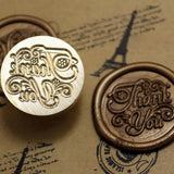 Maxbell Thank you Greeting Wax Seal Stamp Label