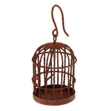 1/6 Dollhouse Bronze Metal Birdcage with Hanger Fairy Garden Accessory Decor - Aladdin Shoppers