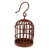 1/6 Dollhouse Bronze Metal Birdcage with Hanger Fairy Garden Accessory Decor - Aladdin Shoppers