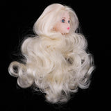 1/6 Makeup Female Head Sculpt with 3D Blue Eyes for BJD, for OB, XinYi Doll Kids DIY Making - Aladdin Shoppers