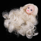 1/6 Makeup Female Head Sculpt with 3D Blue Eyes for BJD, for OB, XinYi Doll Kids DIY Making - Aladdin Shoppers