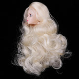 1/6 Makeup Female Head Sculpt with 3D Blue Eyes for BJD, for OB, XinYi Doll Kids DIY Making - Aladdin Shoppers