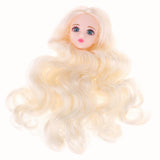 1/6 Makeup Female Head Sculpt with 3D Blue Eyes for BJD, for OB, XinYi Doll Kids DIY Making - Aladdin Shoppers