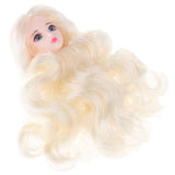 1/6 Makeup Female Head Sculpt with 3D Blue Eyes for BJD, for OB, XinYi Doll Kids DIY Making - Aladdin Shoppers