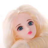 1/6 Makeup Female Head Sculpt with 3D Blue Eyes for BJD, for OB, XinYi Doll Kids DIY Making - Aladdin Shoppers