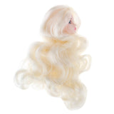 1/6 Makeup Female Head Sculpt with 3D Blue Eyes for BJD, for OB, XinYi Doll Kids DIY Making - Aladdin Shoppers