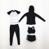 1/6 Scale Women Sports Suit Set Female Clothes for 12inch Action Figure Body Doll Toy Accessory - Aladdin Shoppers