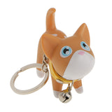 Maxbell Fashion Key Ring Lovely Kitten Pendant Keychain for Girls-Yellow