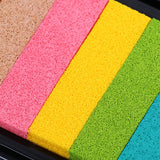 Maxbell Fashion Ink Pad Korea Stationery DIY Craft for Paper Fabric Wood Colorful Rainbow 9