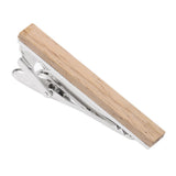 Maxbell Men Vintage Classic Wood Simple Necktie Tie Wedding Bar Clasp Clip Clamp Pin
