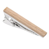 Maxbell Men Vintage Classic Wood Simple Necktie Tie Wedding Bar Clasp Clip Clamp Pin