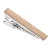 Maxbell Men Vintage Classic Wood Simple Necktie Tie Wedding Bar Clasp Clip Clamp Pin