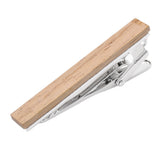 Maxbell Men Vintage Classic Wood Simple Necktie Tie Wedding Bar Clasp Clip Clamp Pin