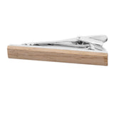 Maxbell Men Vintage Classic Wood Simple Necktie Tie Wedding Bar Clasp Clip Clamp Pin