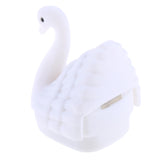 Maxbell Small Swan Cygnet Earring Necklace Ring Jewelry Box Wedding Favor Gift