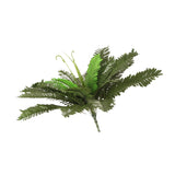 Maxbell Artificial Plants 24 Branches Green Persian Leaves Leaf Grass Floral Table Decor