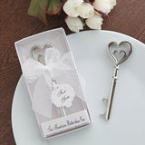 Maxbell Double Hearts Key Pattern Beer Pop Can Opener Wedding Party Accessory
