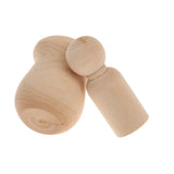 Maxbell Natural Wooden Peg People Nesting Set Peg Dolls Set Kids Montessori Toy Pack of 10