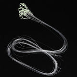 Maxbell 20pcs Shine Luminous Fishing Hooks with String Barbed Jig Hook Tackle #22