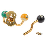 Maxbell Door Wall Mounted Hanging Coat/Robe Billiards Decor Double Hook Hanger