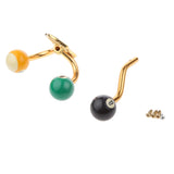 Maxbell Door Wall Mounted Hanging Coat/Robe Billiards Decor Double Hook Hanger