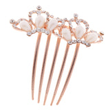 Maxbell Women Comb Crystal Pearl Hairclip Vintage Hair Accessories for Wedding Headwear