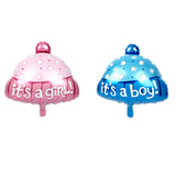 Maxbell Blue Color Boy Baby Hat Foil Balloon for Baby Shower Craft Party Decoration Globos