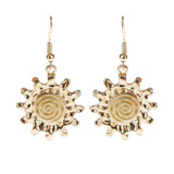 Maxbell Women Accessories Gold Sun Flower Exquisite Necklace Earrings Jewelry Set