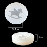 Maxbell Silicone Mold With Hanging Hole Jewelry Pendant Charm DIY Crafts Making Moulds Tools Horse Shape