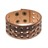 Maxbell Fashion Punk Wide Casual Bangle Woven PU Leather Bracelets Jewelry for Men