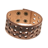 Maxbell Fashion Punk Wide Casual Bangle Woven PU Leather Bracelets Jewelry for Men