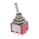 Maxbell 5pcs Red SPST Miniature Toggle Switch on/off Change Model Railway Hobby