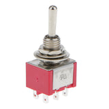 Maxbell 5pcs Red SPST Miniature Toggle Switch on/off Change Model Railway Hobby