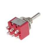 Maxbell 5pcs Red SPST Miniature Toggle Switch on/off Change Model Railway Hobby