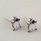 Maxbell Music Drum Shape Cufflinks Wholesale Cufflinks Cuff Nails French Shirt for Men Gifts