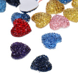 Maxbell 50 Pcs Chic Fashion Beautiful Mix Heart Combination Flatback Appliques Buttons DIY Crafts