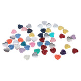 Maxbell 50 Pcs Chic Fashion Beautiful Mix Heart Combination Flatback Appliques Buttons DIY Crafts