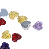 Maxbell 50 Pcs Chic Fashion Beautiful Mix Heart Combination Flatback Appliques Buttons DIY Crafts