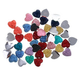 Maxbell 50 Pcs Chic Fashion Beautiful Mix Heart Combination Flatback Appliques Buttons DIY Crafts