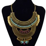 Maxbell Chunky Gold Necklace Women Jewelry Pendant Choker Chunky Statement Necklace