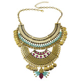 Maxbell Chunky Gold Necklace Women Jewelry Pendant Choker Chunky Statement Necklace