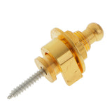 Maxbell Skidproof Belt Button Strap Lock for Electric Guitar & Bass Music Acce Gold