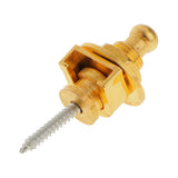 Maxbell Skidproof Belt Button Strap Lock for Electric Guitar & Bass Music Acce Gold