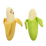 Maxbell 4pcs/Pack Creative Kid's Cartoon Colorful Banana Fruit Rubber Pencil Eraser
